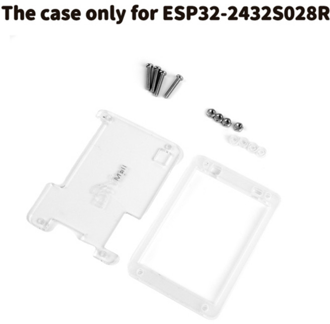2.8인치 ESP32 디스플레이 ILI9341 저항막 터치스크린 TFT LCD 모듈 ESP-WROOM-32 개발 보드 아크릴 케이스 ESP32-2432S028R, [06] 1 case
