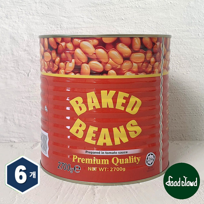 티엠푸드 베이크드빈스 베이키드빈스 부대찌개 대용량, 2.7kg, 6개