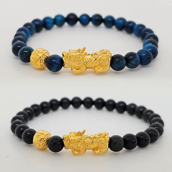 스타일돈나 24k 순금 금재 비휴 재물복 금전운 성공운 사업운 남성 행운 원석 팔찌