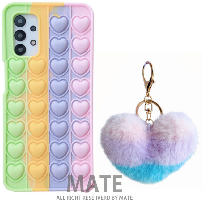갤럭시 S21 S20 노트20 울트라 플러스 A10E A31 A20 A30 A32 아이폰 하트뿅뿅 소프트 폼폼 케이스