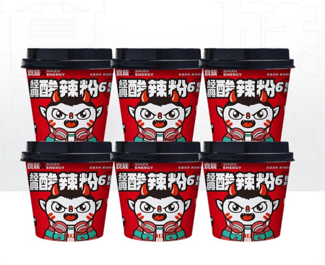 쏸라펀 2종 6통 쏸라탕 국수 컵라면 솬라펀 쏸라펀면 중국 당면