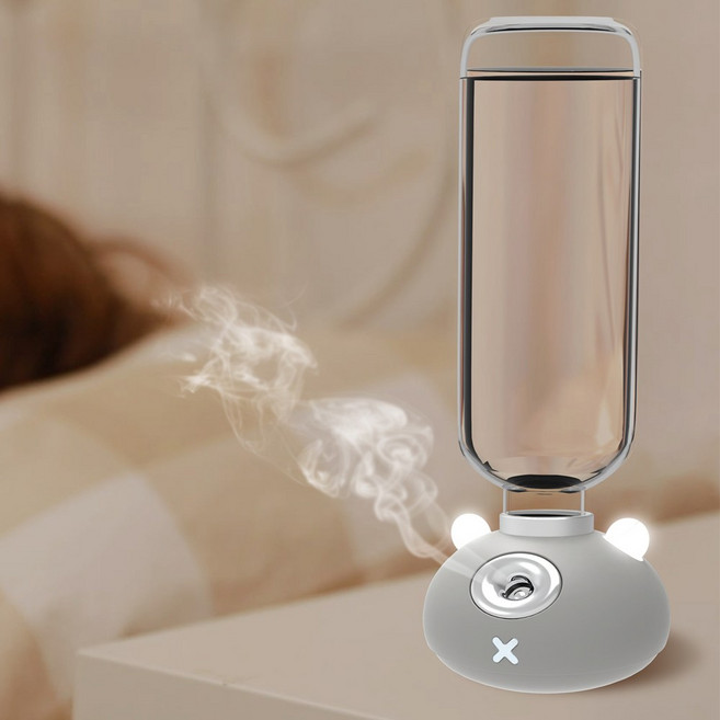 블루아이디 USB 미니 무드등 생수병 가습기, BI-HU01