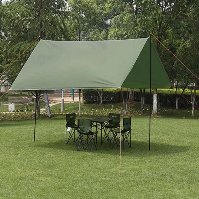 렉사 타프 그늘막 캠핑 텐트 가림막 폴대 세트 대형 스크린 국방색 밀리터리 감성 카모