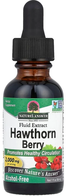 네이처스 앤서 Nature's Answer 산사나무 베리 액상 추출물 알코올 무함유 2 000mg 30mL1fl oz126139원산지:기타, 1개 - 쿠팡