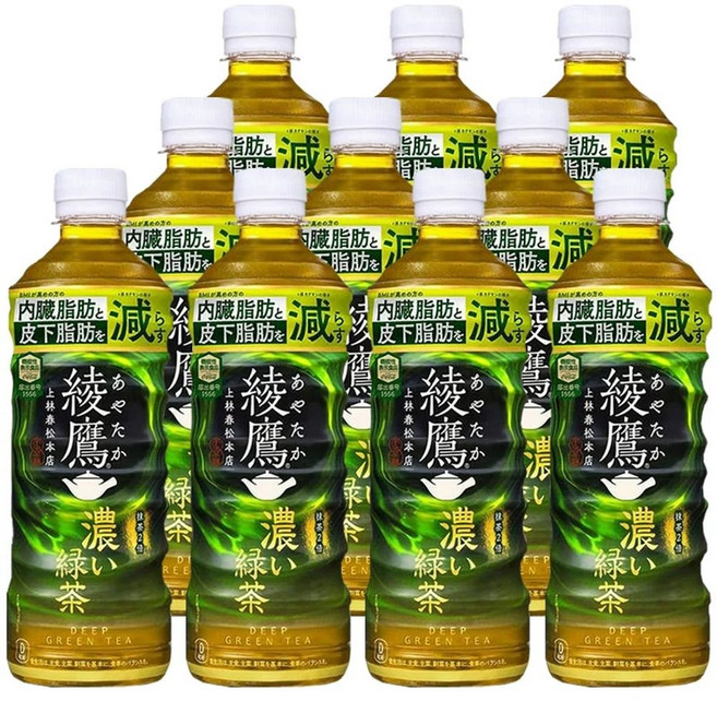 아야타카 일본녹차 525ml 24개 세트 진한 맛