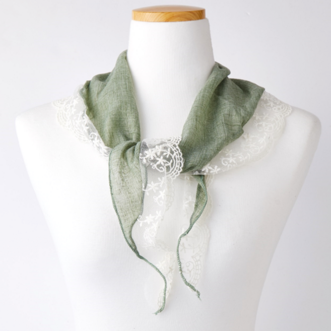 아우름 미니 쁘띠 삼각 스카프 레이스 시리즈 17종