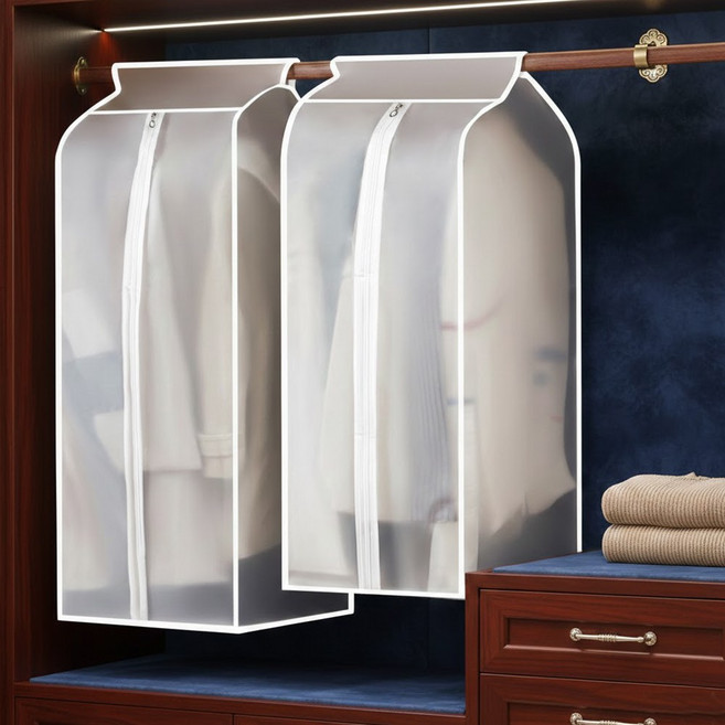 투명 옷커버 와이드 옷장 의류보관 커버, 1개, 1개입