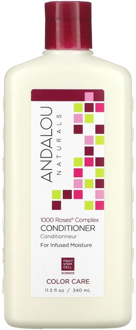 Andalou Naturals 모발 관리 컨디셔너 염색 모발 케어 보습 1000 로즈 콤플렉스 (340 ml), 1개, 340ml - 쿠팡