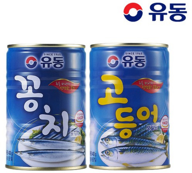[유동] 유동 꽁치 400g x1개 +유동 고등어 400g x1개, 1세트, 800g