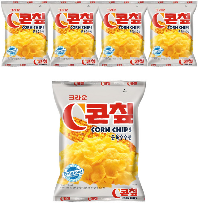 콘칲 군옥수수, 70g, 5개