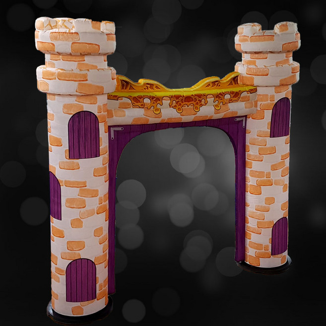 [국내제작 높이 3.5미터] 성문 에어아치 행사 어린이날 파티 축제 이벤트 무대장식 조형 포토존, 조명없음
