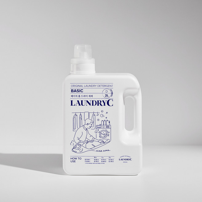 런드리씨 베이직 홈 드라이 세제, 1개, 2L
