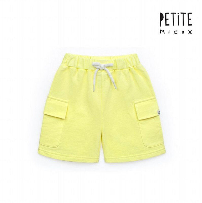[쁘띠뮤] 미니포켓3부팬츠(FMECB04_YE)