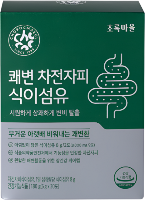 (초록마을) 쾌변 차전자피 식이섬유, 1개, 180g