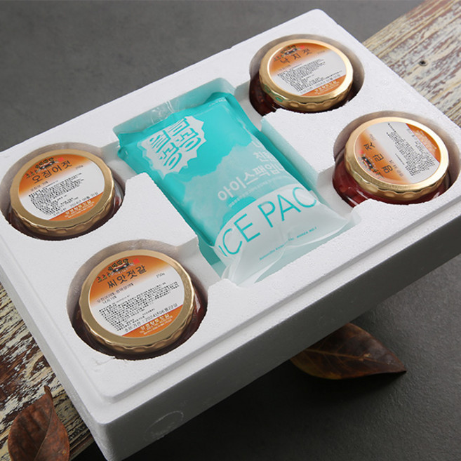 전대표 강경맛깔젓 양념젓갈세트(4종) / 낙지젓+명란젓+오징어젓+씨앗젓갈 / 옵션선택, 1개, 1kg