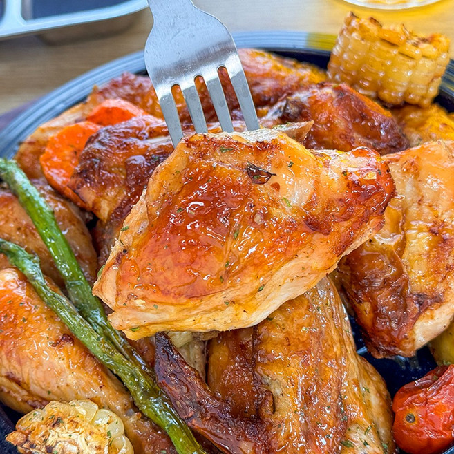 농가살리기 국내산 생닭 대용량 로스트 치킨, 3개, 1kg