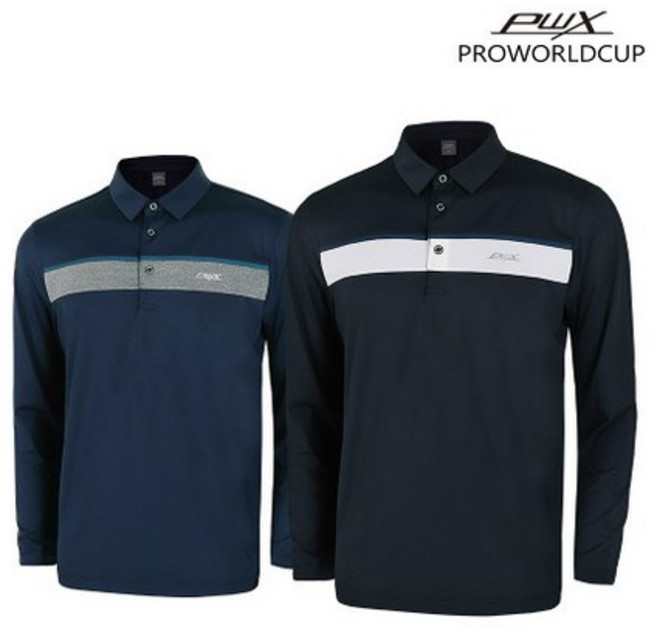 프로월드컵 121-3306~07 신축성 좋은 기능성 남성 카라 티셔츠 울산점