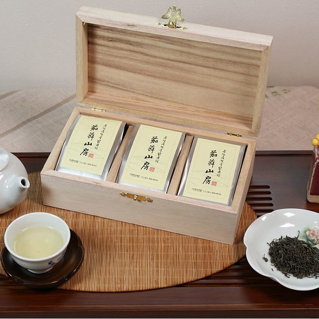 유기농차밭 어린잎 수제녹차 - 맑은고요 우전, 1개, 3개입, 80g