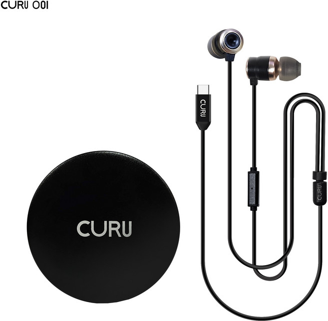 CURU 정자기식 MST 유선 C타입 이어폰 CURU 001 블랙