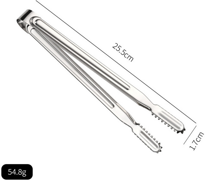 不鏽鋼冰夾 食品夾 8吋, 1個, 11ml