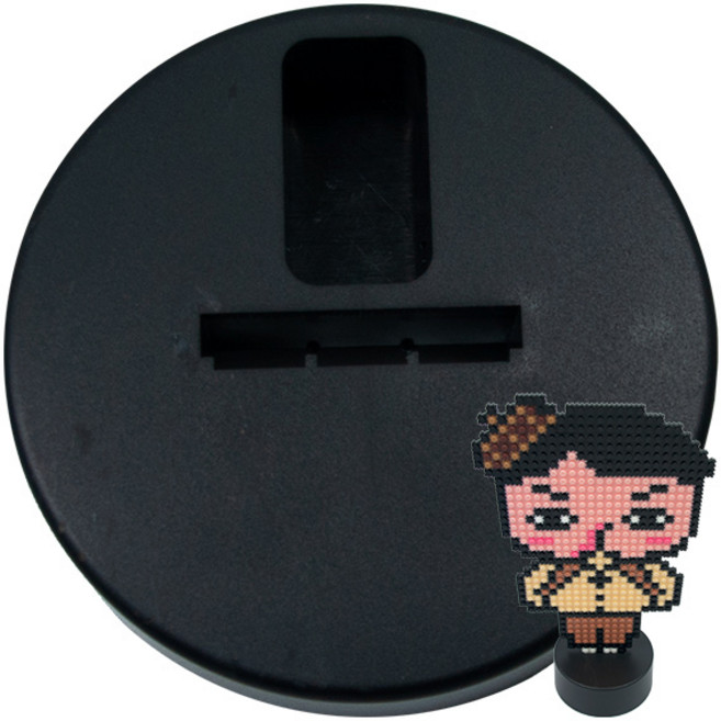 디폼블럭8mm320개 세트&부자재, B14_디폼블럭8mm 받침대(대) 검정 1개, 1개