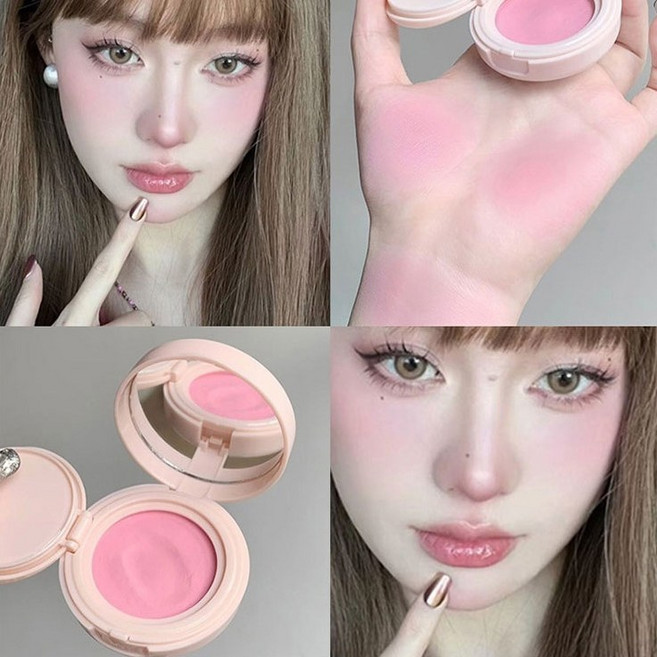 쿠션 블러셔 페이스 컬러 페이스트 매트 내추럴 볼 틴트, 1개, 03#부드러운 저녁바람