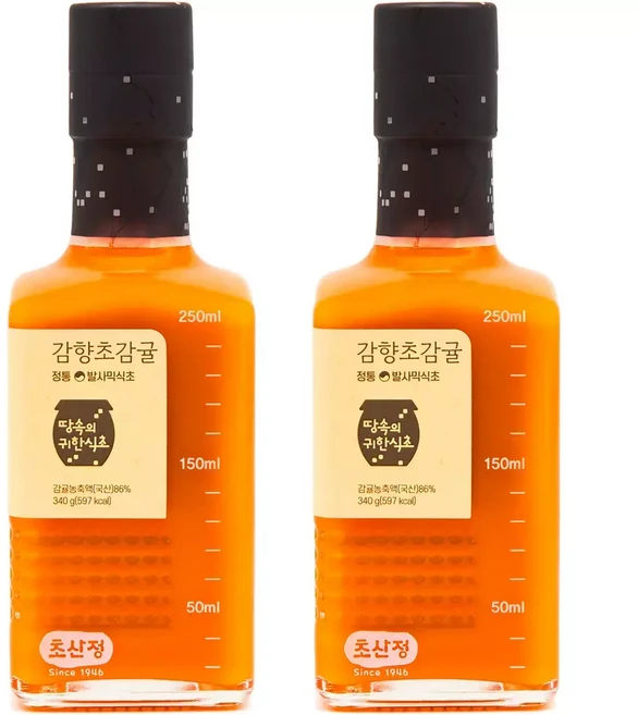 초산정 감향초 감귤 x 2병 / 귤 발사믹식초 한상준 농축식초, 1개, 340g