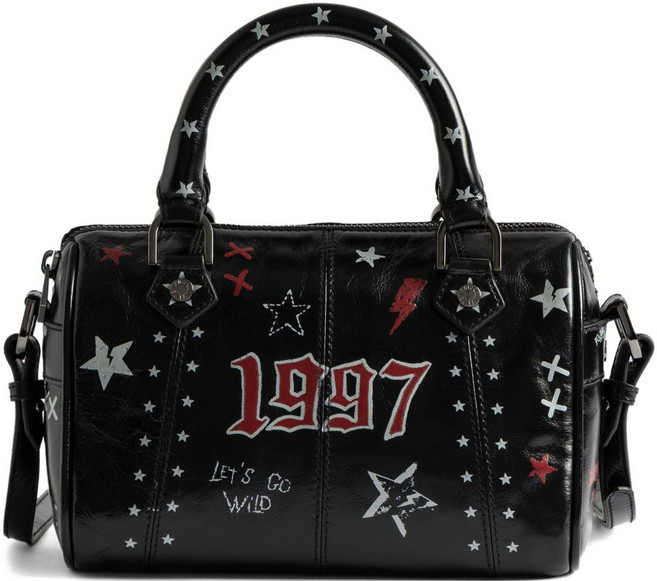 쟈딕앤볼테르 스타 프린트 레더 클러치