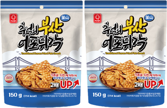 한진식품 추억의 부산 어포 튀각, 2개, 150g