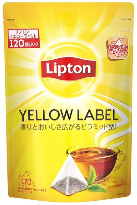 【Amazon.co.jp 한정】 립톤홍차 옐로우라벨 120봉 티백, 1개, 120개입, 2g