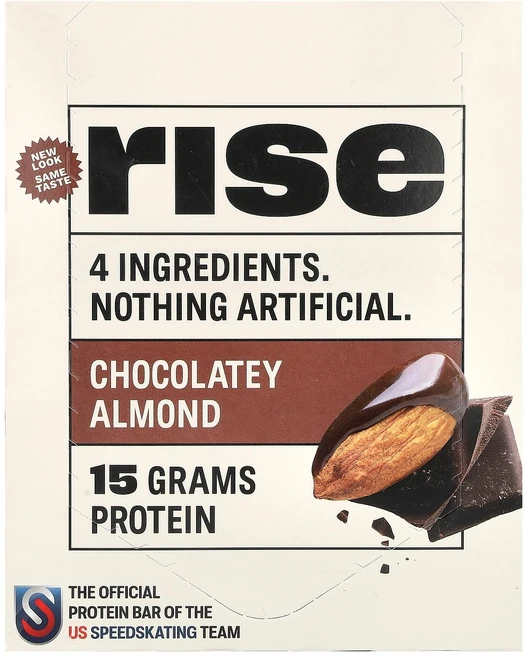 Rise Bar 프로틴바 초콜릿 아몬드 바 12개 각 60g(2.1oz) Bar (라이즈 바), 12 개, 60g, 1개 - 쿠팡