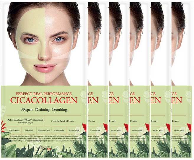 더마픽스 퍼펙트 리얼 퍼포먼스 시카콜라겐 마스크, 6개입, 1개