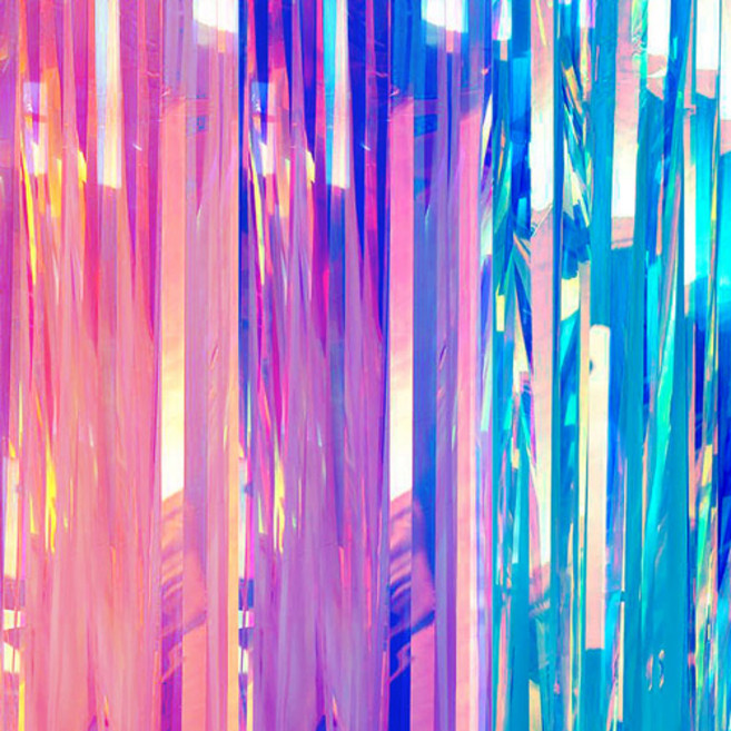 홀로그램 파티커튼 포토존 생일 홈 파티 벽장식 오로라 은박커튼 용품, 02. 은박커튼 - 홀로그램 퍼플