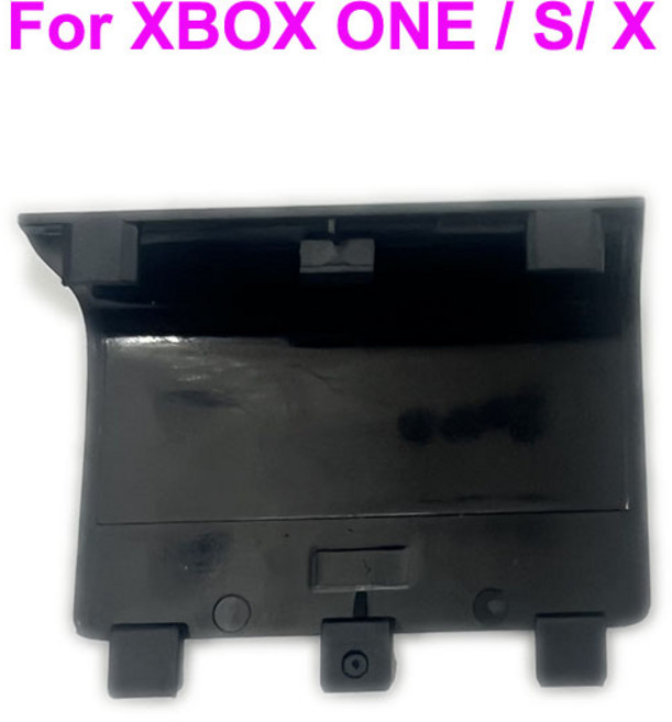 Xbox One/S 게임 패드 컨트롤러 배터리 커버 도어 시리즈 S/X용 블랙 화이트 1PC, [04] Black Logo One, 한개옵션1, 04 Black Logo One, 01 Black Logo One