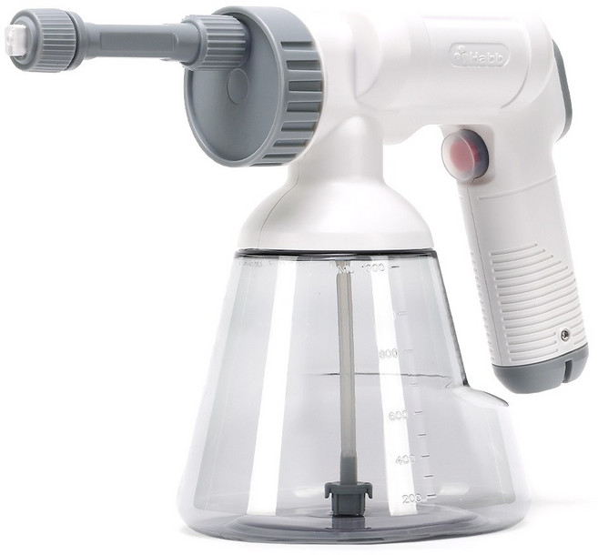 하비비 폼건 전동 분무기 압축 분무기 세차용품 거품 분사 대용량 스프레이 화이트, 1개