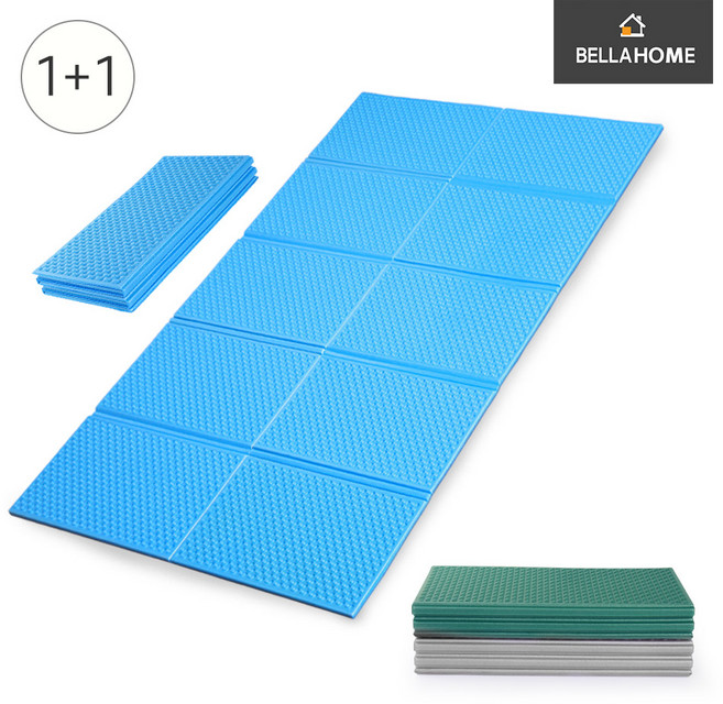[2개세트] 벨라홈 커플용 캠핑매트 140X200(CN8058), 블루