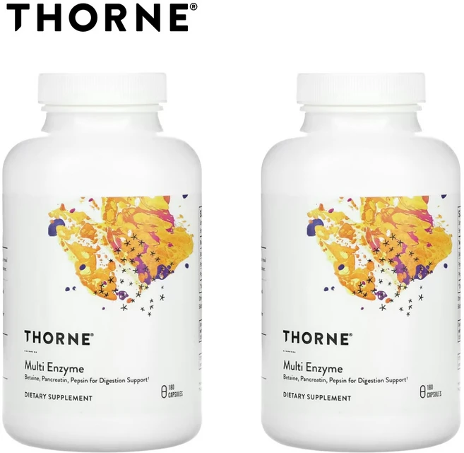 Thorne 멀티 엔자임 멀티 효소 Multi Enzyme 180캡슐 2개 - 쿠팡