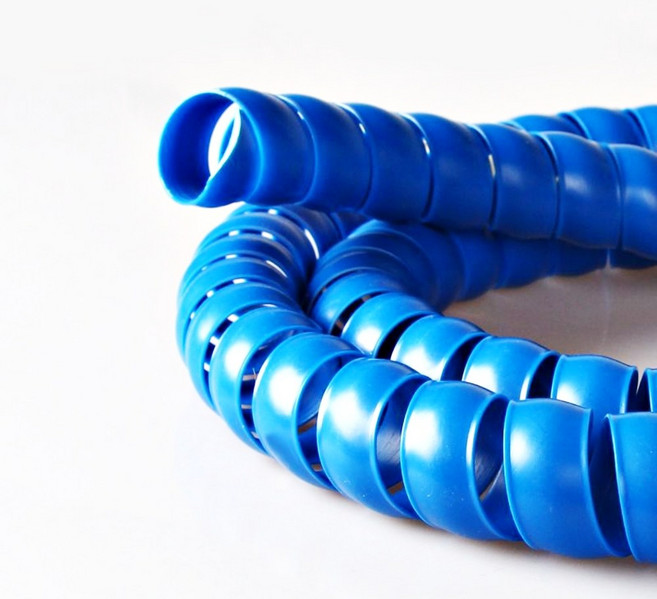 나선형 외장 튜브 와이어 케이블 보호 슬리브 M단위판매, 블루, 1개