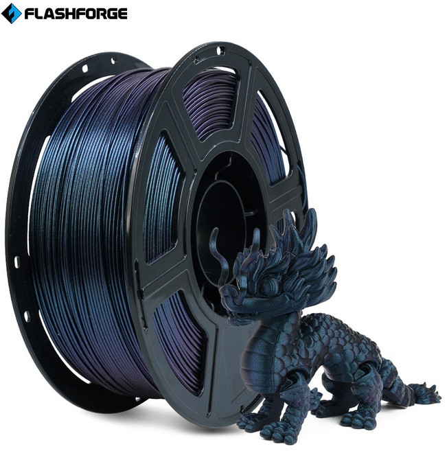 Flashforge 3D 프린터 필라멘트 1.75mm 1kg, 번트 티타늄 Burnt Titanium, HS PLA