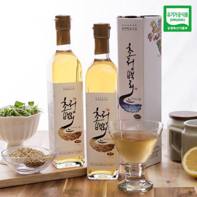[대통령상 수상] 장희도가 초정백리 천연발효식초 선물세트, 2개, 500ml, 오디식초