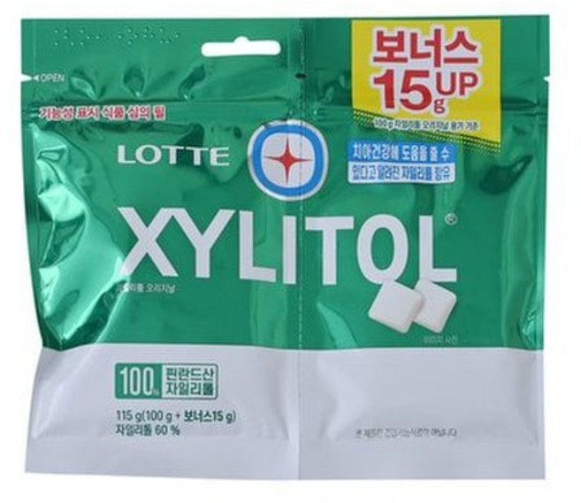 롯데웰푸드 롯데 자일리톨 오리지날 리필 115g