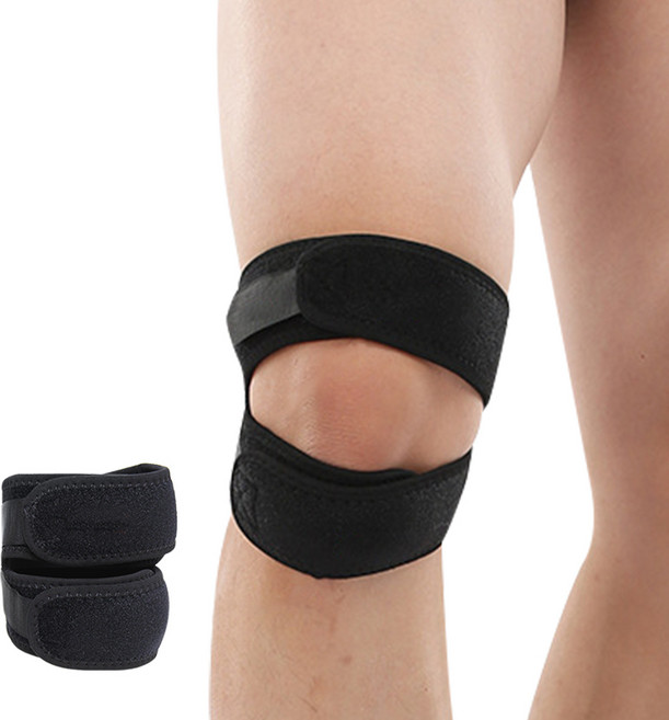 노스바이크 BOER 충격흡수 무릎보호대 BOER-101 2개, 블랙