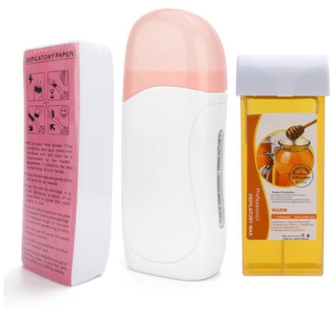휴대용 제모기 제모 롤 왁스 히터 페이셜 바디 제모기 히팅기 왁싱 스트립 종이 세트 3 in 1, 14) Eu 플러그  A White Warm Kit, 없음 - 쿠팡