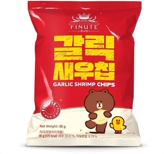 피뉴트 갈릭 새우칩 90g 새우스낵, 2개