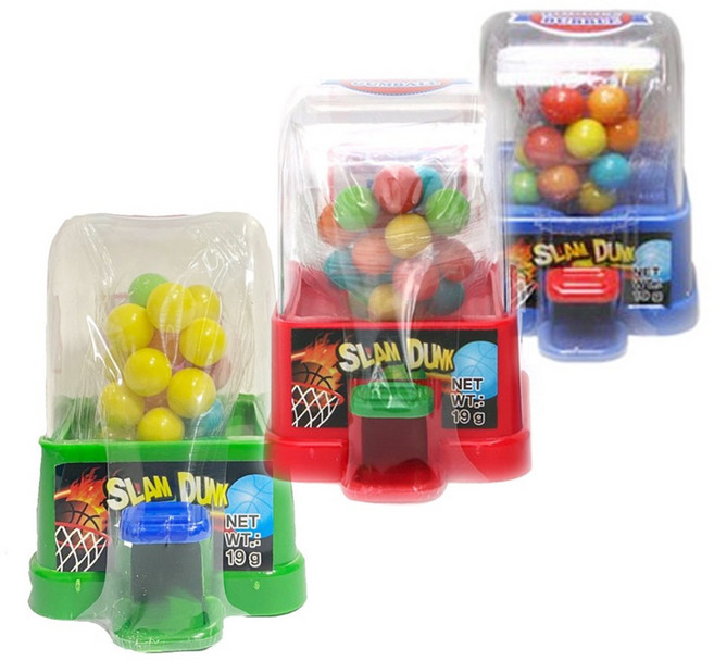 더블버블 슬램덩크 풍선껌 19g x6개 (228g) 농구장난감 츄잉껌 색상랜덤, 6개