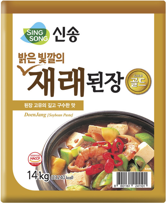 신송 밝은 빛깔의 재래된장, 1개, 14kg