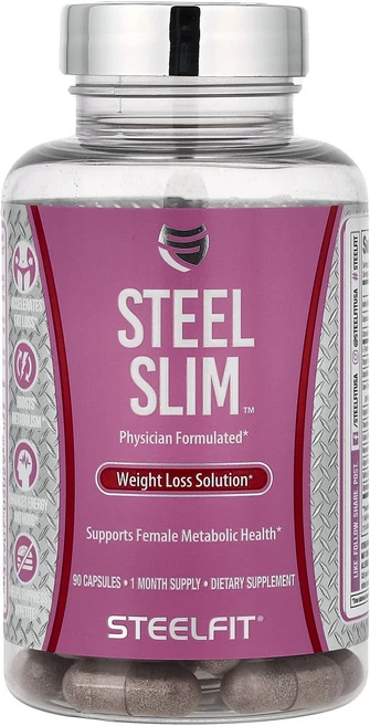 건강챙기세요 SteelFit 스틸 슬림™ 체중 감량 솔루션 캡슐 90정 백살까지오래오래, SteelFit스틸슬림체중감량솔루션캡슐90정, 1개 - 쿠팡