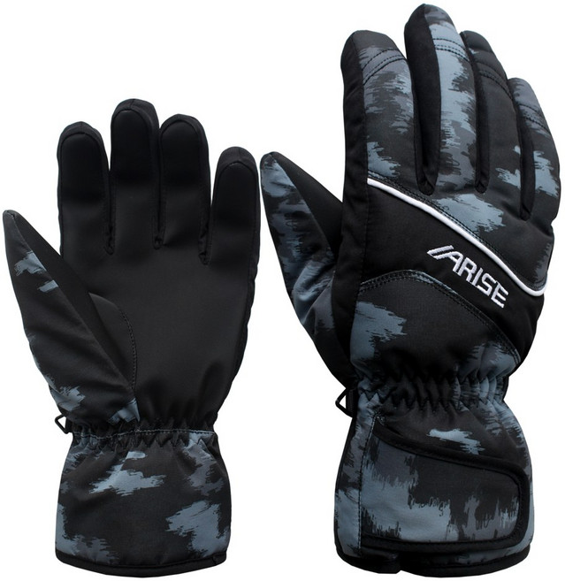 어라이즈 남성용 스키장갑 AWGA027, 블랙, 1개
