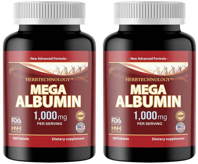 HNHusa 메가 알부민 1000mg 타블렛, 180정, 2개