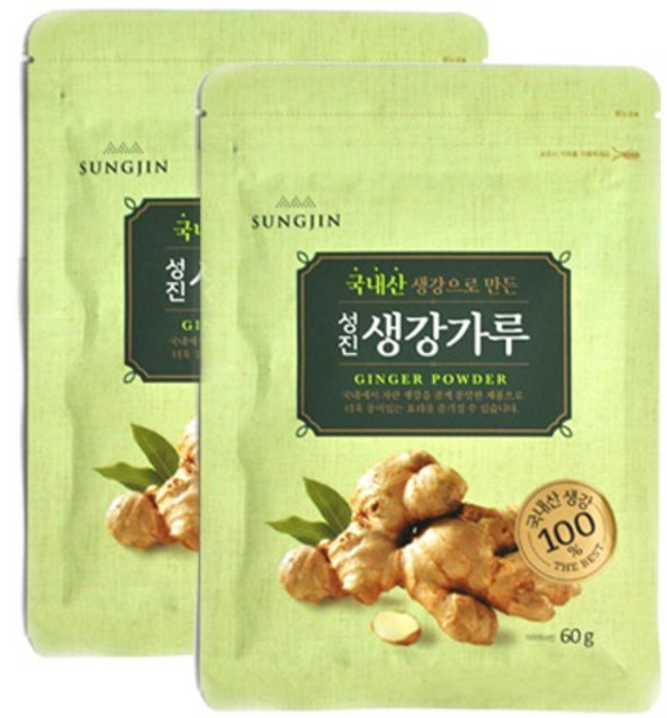 성진 국내산 생강 가루, 60g, 2개